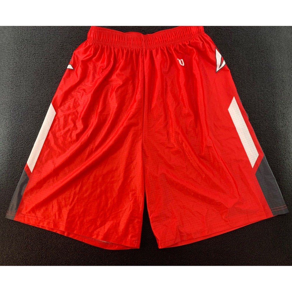 Wilson Mens Red Athletic Basketball Shorts Size L‎
